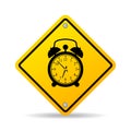 Alarm clock vector sign Royalty Free Stock Photo