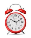 Alarm clock on white background