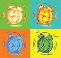 Alarm clocks vector