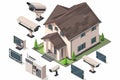 Alarm confirmation in digital surveillance connectivity systems integrates security concepts, verifying smart home connections wit
