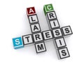 Alarm crisis stress word block