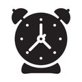 Alarm vector glyph flat icon Royalty Free Stock Photo