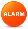 Alarm orange round button