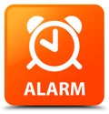 Alarm orange square button