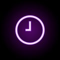 alarm later icon. Elements of web in neon style icons. Simple icon for websites, web design, mobile app, info graphics Royalty Free Stock Photo