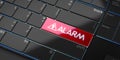 Alarm - modern computer keyboard Royalty Free Stock Photo