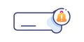 Alarm Notification Bar Icon: System Alert Indicator, vector design Generative AI Royalty Free Stock Photo