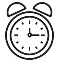 Alarm, schedule Isolated Vector Icon can be easily edit and modify Royalty Free Stock Photo