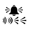 Alarm signal vector icon