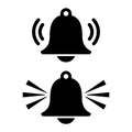 Alarm sound signal vector icon Royalty Free Stock Photo