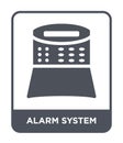 alarm system icon in trendy design style. alarm system icon isolated on white background. alarm system vector icon simple and Royalty Free Stock Photo