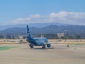 Alaska airline airplane was ready to take off