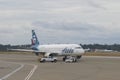 Alaska Airlines Airbus 320 at Seattle Airport, USA