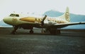 Alaska Airlines Convair CV-240 N51331 Cn 76 . Taken at Anchorage , Alaska in 1970 .