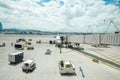 Alaska Airlines plane at gate