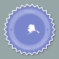 Alaska badge flat design.