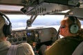Alaska Bush Plane Cockpit Pilot and Passenger