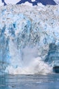 Alaska Calving at Hubbard Glacier Royalty Free Stock Photo