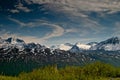 Alaska Chugach Mountains Ranges in Spring Royalty Free Stock Photo