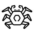 Alaska crab icon outline vector. Water animal