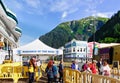 Alaska - Cruise Ship Passengers Juneau Royalty Free Stock Photo