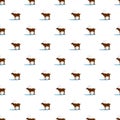 Alaska deer pattern seamless vector