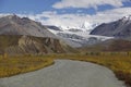 Alaska Denali highway in autumn Royalty Free Stock Photo