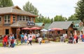 Alaska Downtown Talkeetna Cafe with Visitors