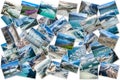 Alaska Glaciers collage Royalty Free Stock Photo