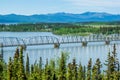 Alaska Highway bridge Royalty Free Stock Photo