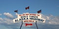 Alaska Highway sign Royalty Free Stock Photo
