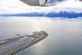 Alaska - Homer Spit Kachemak Bay Aerial View Royalty Free Stock Photo