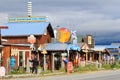 Alaska - Homer Spit Shops and Tours Royalty Free Stock Photo