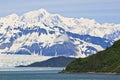 Alaska Hubbard Glacier and Mountain Vista Royalty Free Stock Photo