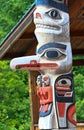 Alaska Huna Tlingit Totem Pole Royalty Free Stock Photo