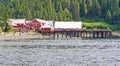 Alaska Icy Strait Point Cannery Complex Royalty Free Stock Photo