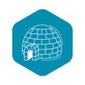 Alaska igloo icon, outline style