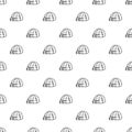 Alaska igloo pattern seamless