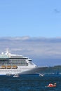 Alaska - Kayak, Fishing Boats, Cruise Ship 2 Royalty Free Stock Photo