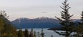 Alaska lake and mountain