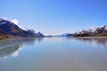 Alaska landscape blue sky reflections in water Royalty Free Stock Photo