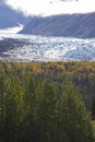 Alaska Mantanuska glacier in autumn