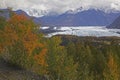 Alaska Mantanuska glacier in autumn