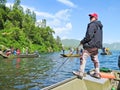 Alaska - Many People Fishing for Salmon