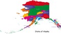 Alaska map Royalty Free Stock Photo