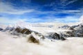 Alaska Mountain Range-Above the Clouds Royalty Free Stock Photo