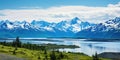 Alaska mountain range wilderness nature landscape snowy mountains wallpaper