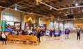 Alaska Passengers Inside Seward Cruise Ship Terminal Royalty Free Stock Photo