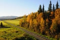 Alaska Railroad in the Fall