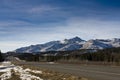 Alaska Range and Highway in Healy Alaska